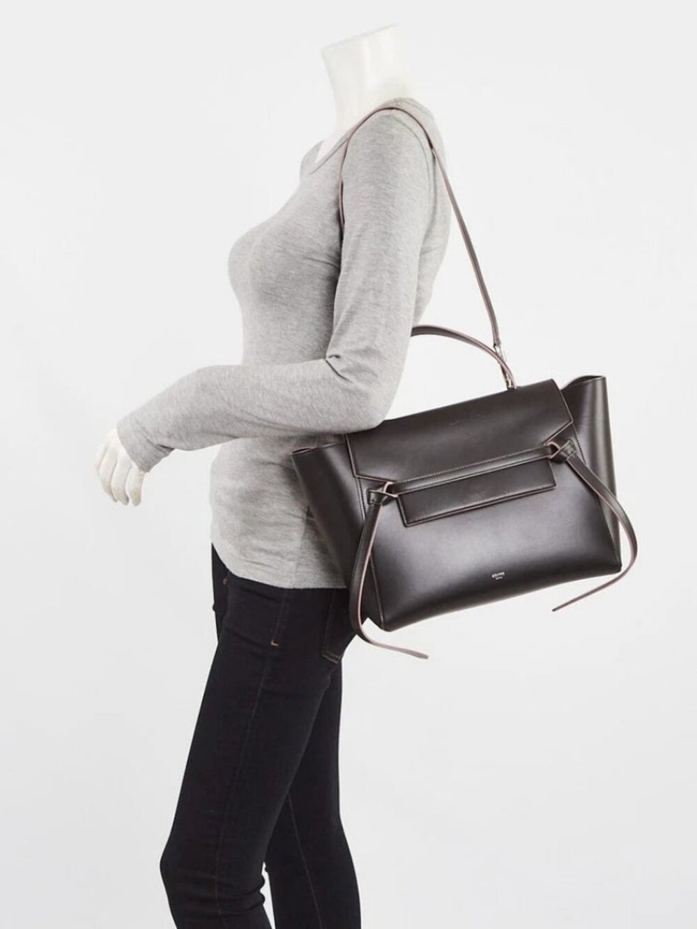 Celine Black Smooth Calfskin Leather Mini Belt Bag - Picture 2 of 12